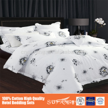 big flower designs printed bed sheet sets,100% egyption cotton 300tc bedding sets,